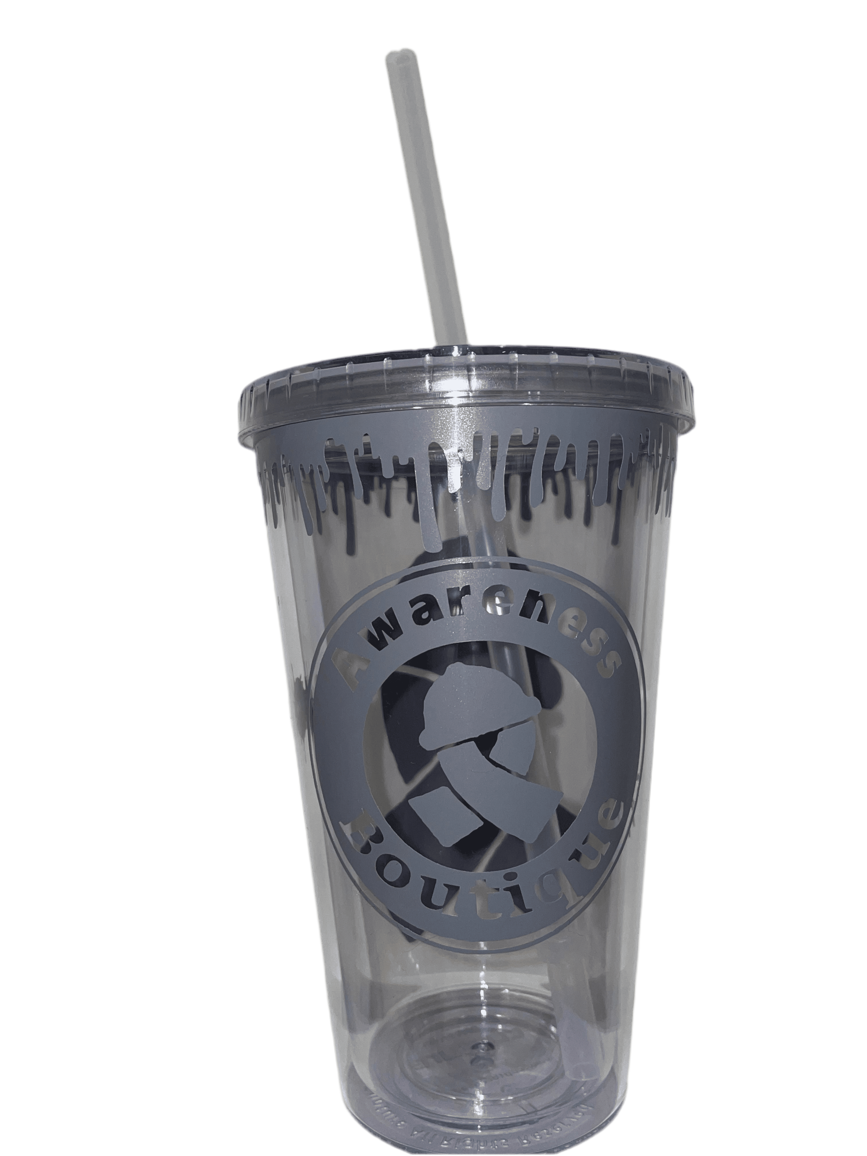 Grey Ribbon Tumbler - Awareness Boutique