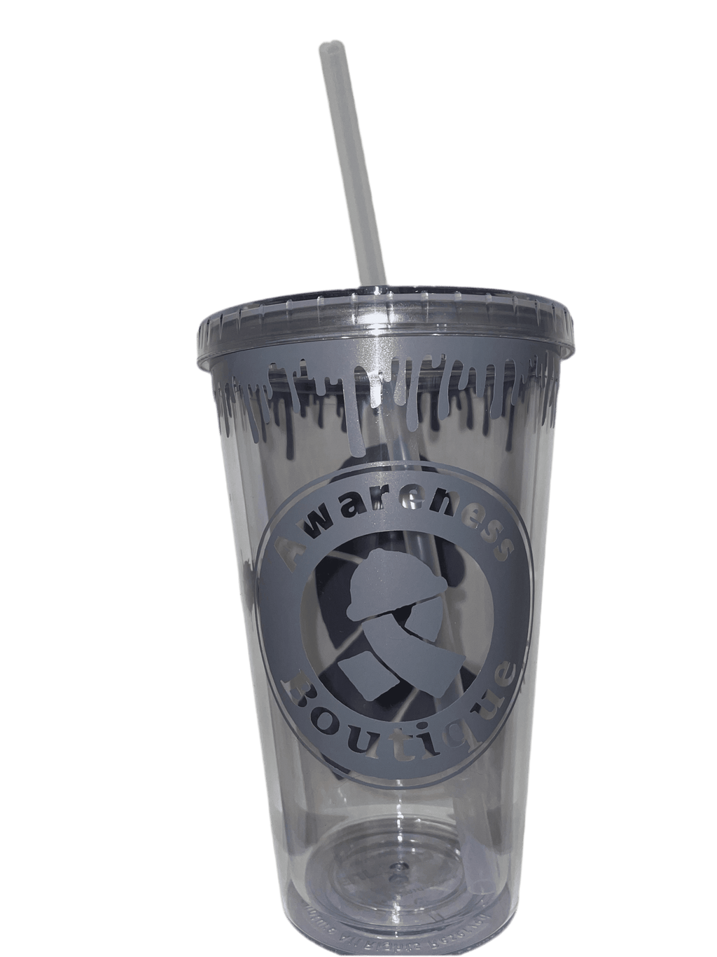 Grey Ribbon Tumbler - Awareness Boutique