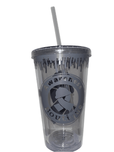Grey Ribbon Tumbler - Awareness Boutique