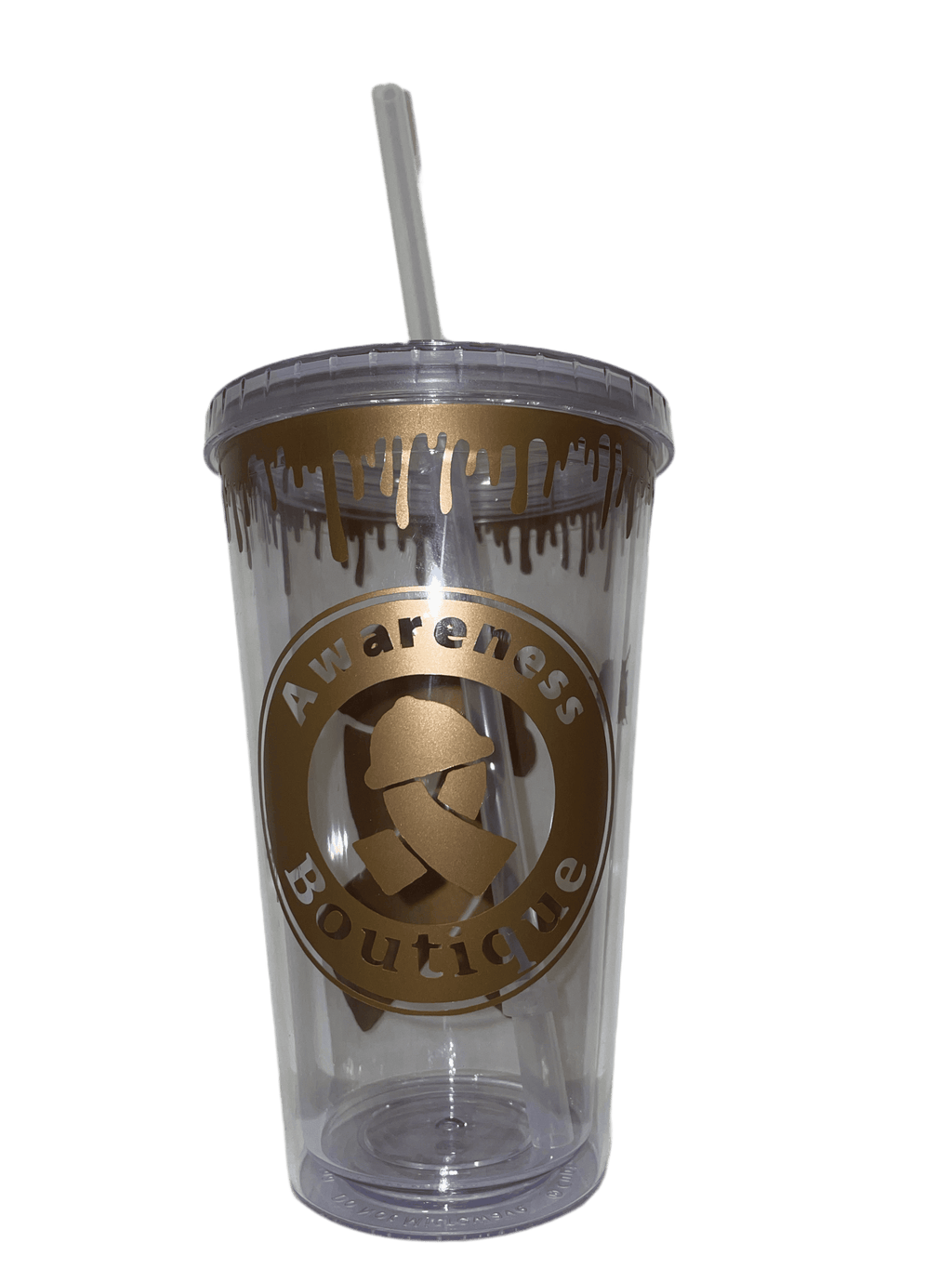 Gold Ribbon Tumbler - Awareness Boutique