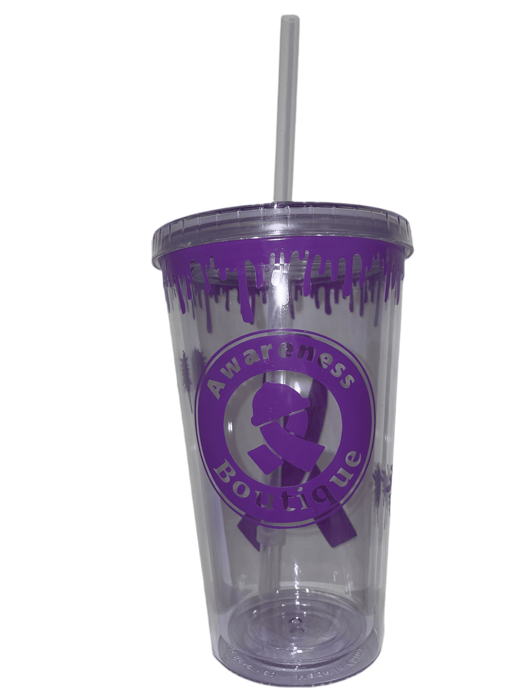 Purple Ribbon Tumbler - Awareness Boutique