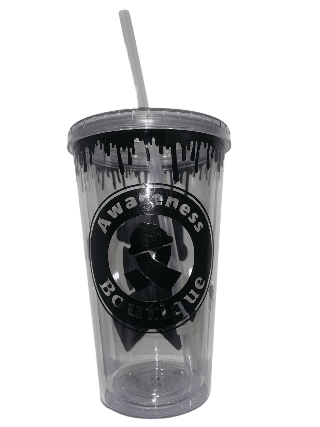 Black Ribbon Tumbler - Awareness Boutique