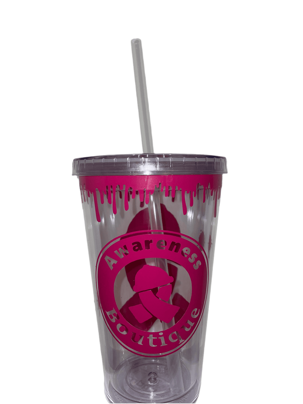 Dark Pink Ribbon Tumbler - Awareness Boutique