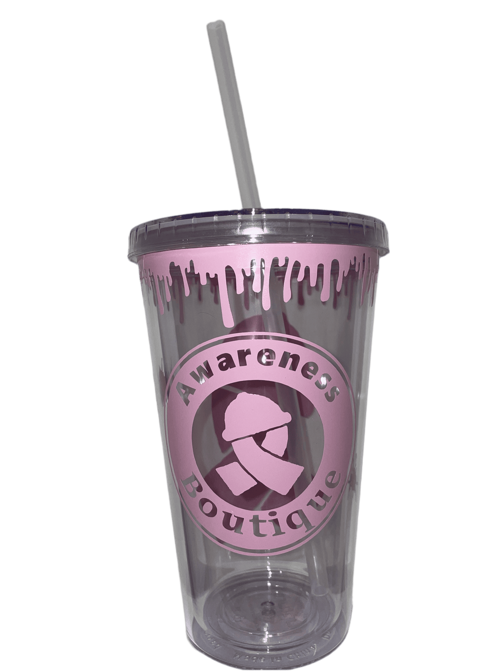 Light Pink Ribbon Tumbler - Awareness Boutique