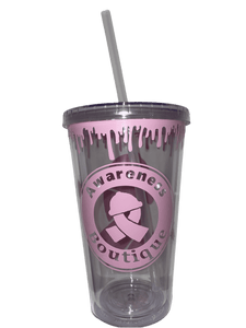 Light Pink Ribbon Tumbler - Awareness Boutique