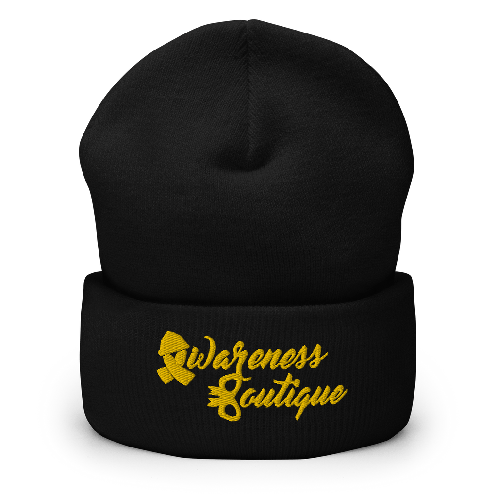 Yellow Ribbon Cuffed Beanie - Awareness Boutique
