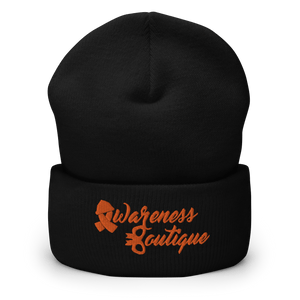 Orange Ribbon Cuffed Beanie - Awareness Boutique