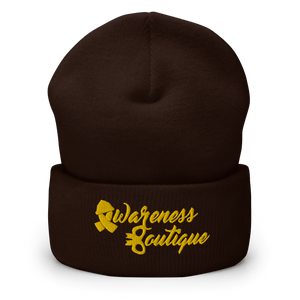 Yellow Ribbon Cuffed Beanie - Awareness Boutique