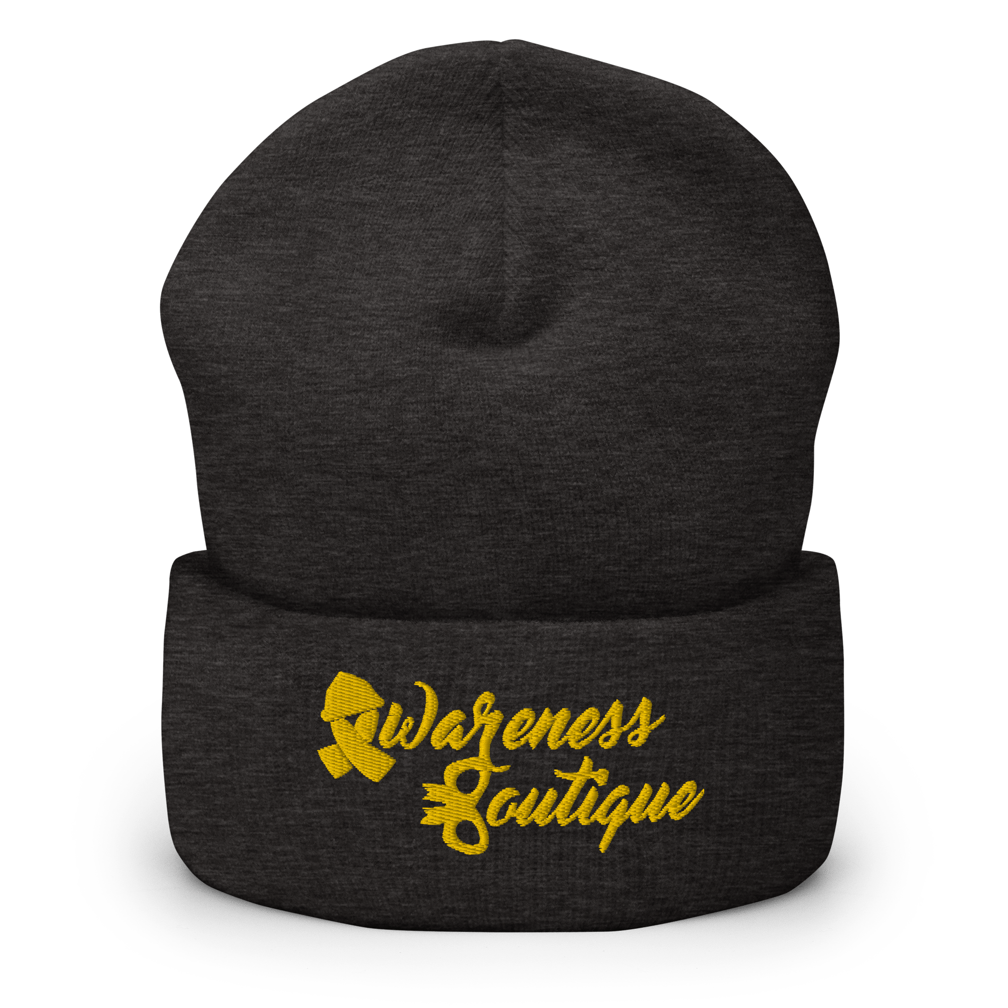Yellow Ribbon Cuffed Beanie - Awareness Boutique