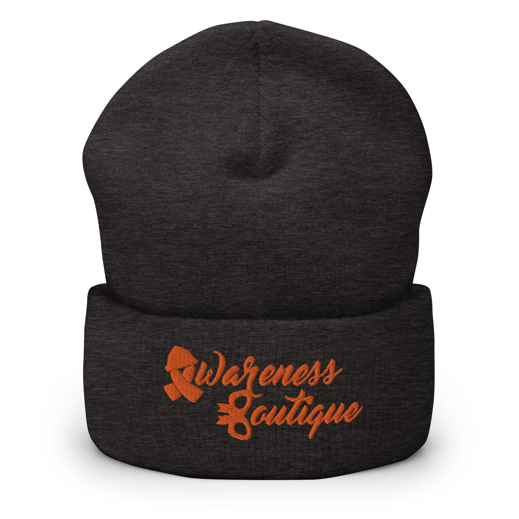 Orange Ribbon Cuffed Beanie - Awareness Boutique