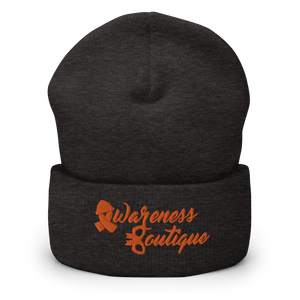 Orange Ribbon Cuffed Beanie - Awareness Boutique