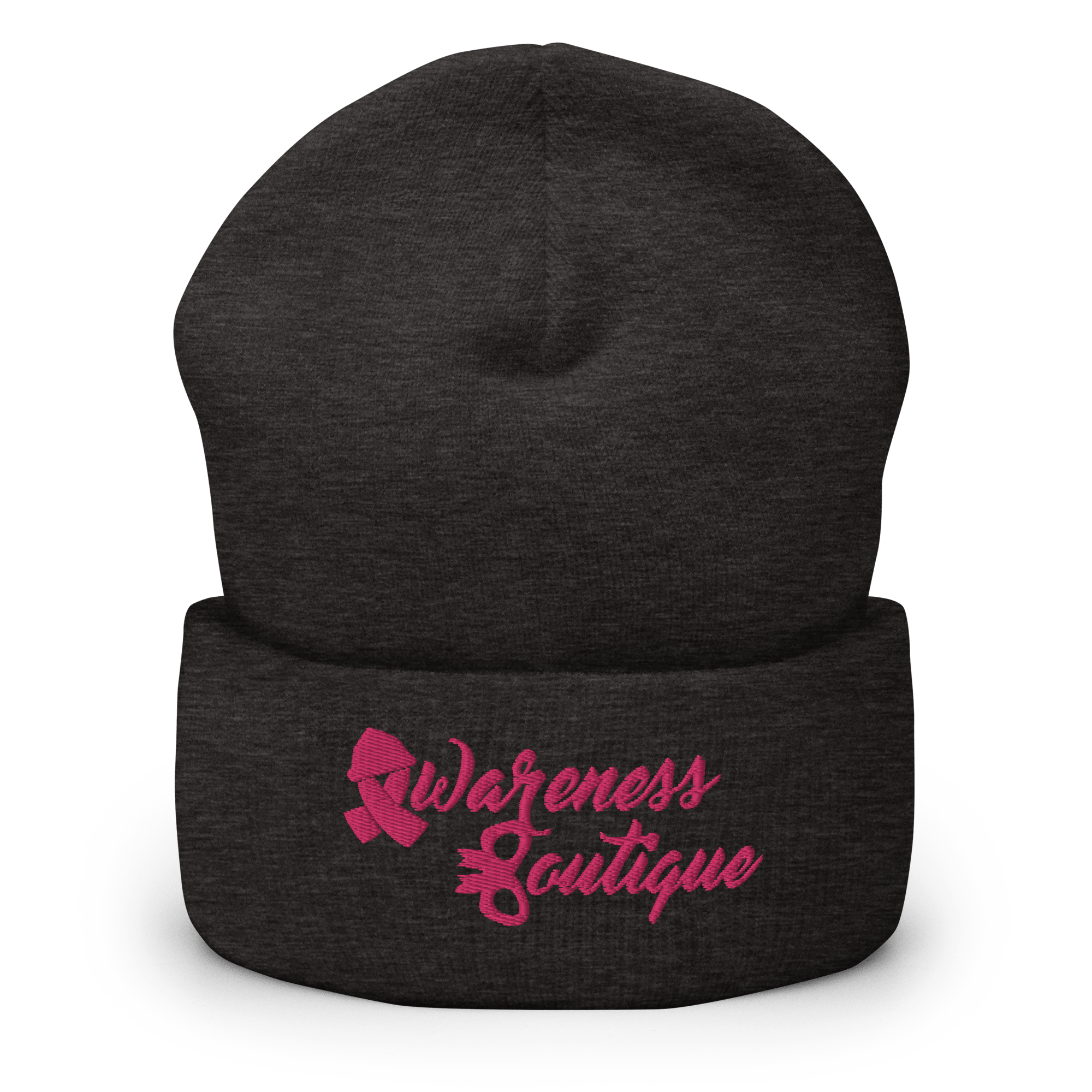 Pink Ribbon Cuffed Beanie - Awareness Boutique