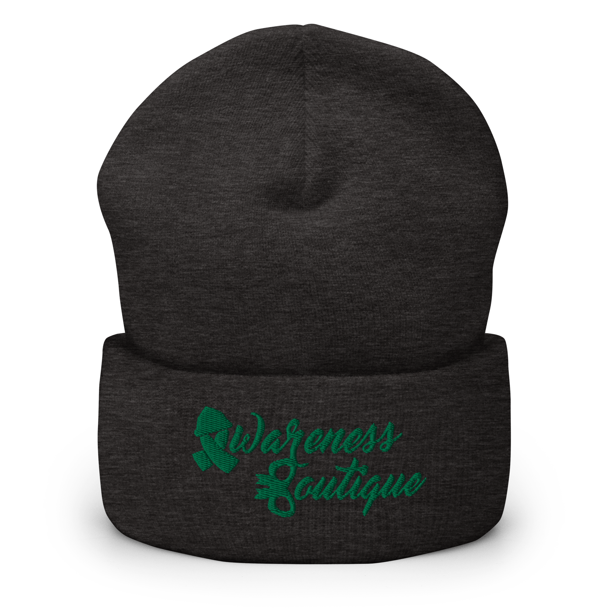 Green RibbonCuffed Beanie - Awareness Boutique