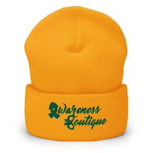 Green RibbonCuffed Beanie - Awareness Boutique
