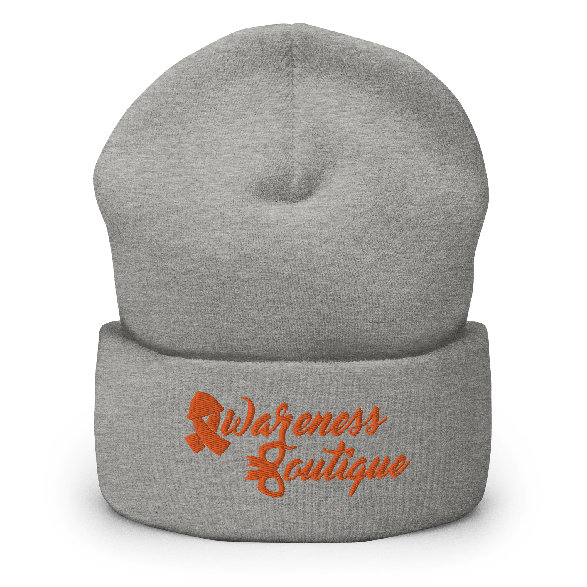 Orange Ribbon Cuffed Beanie - Awareness Boutique