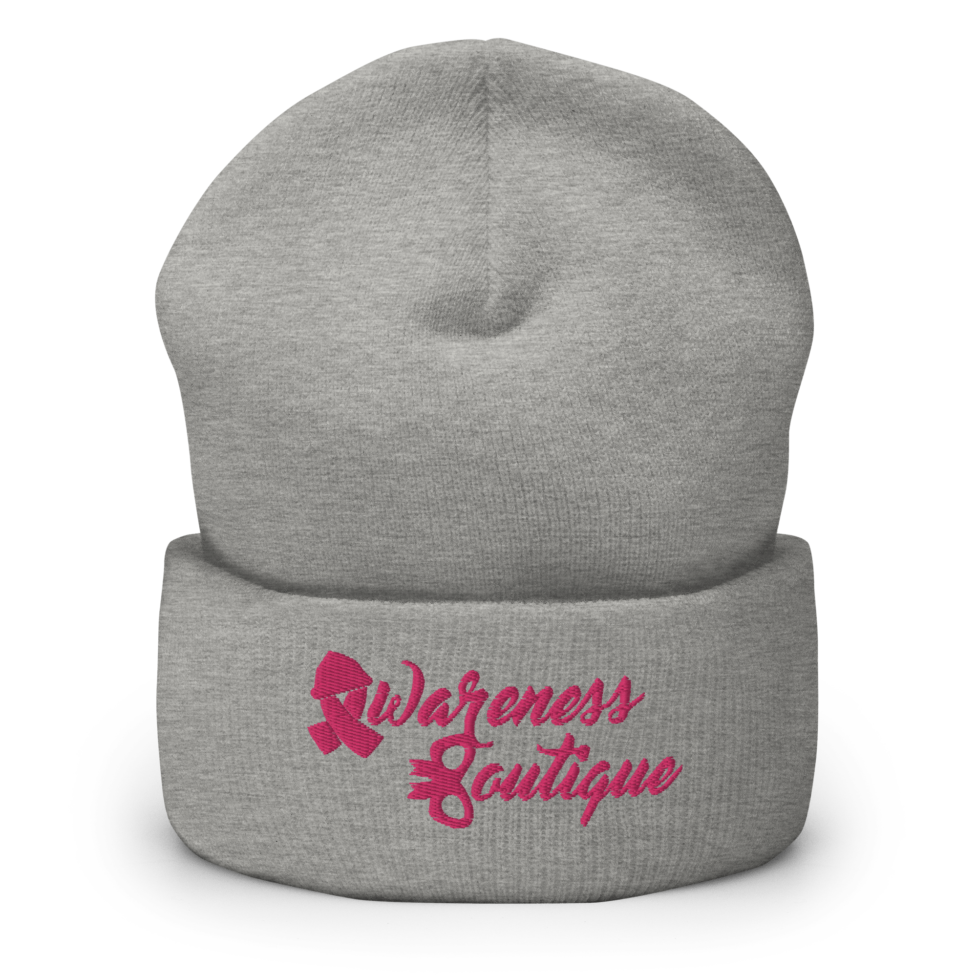 Pink Ribbon Cuffed Beanie - Awareness Boutique