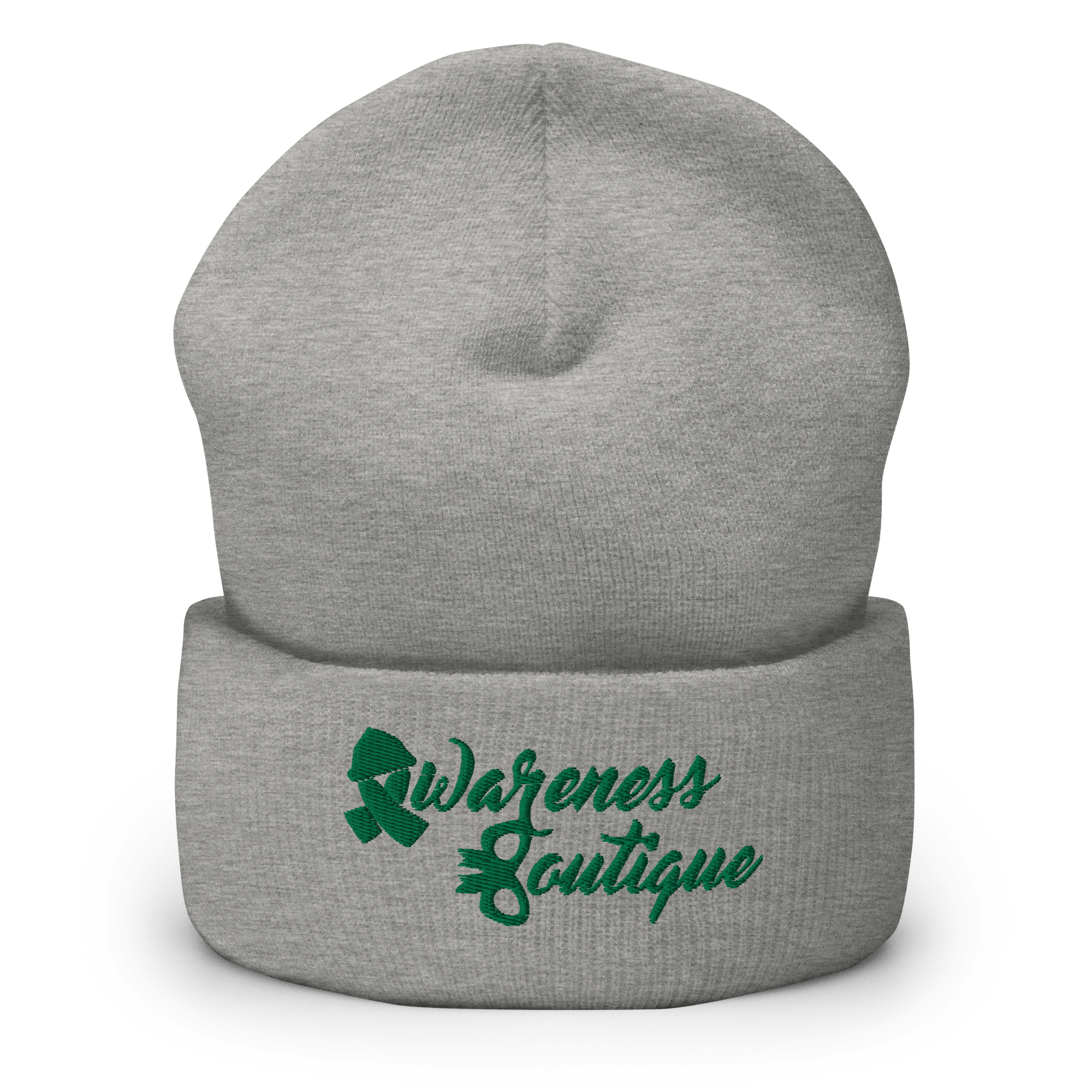 Green RibbonCuffed Beanie - Awareness Boutique