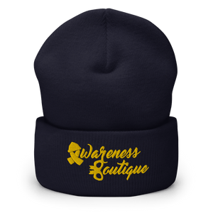 Yellow Ribbon Cuffed Beanie - Awareness Boutique