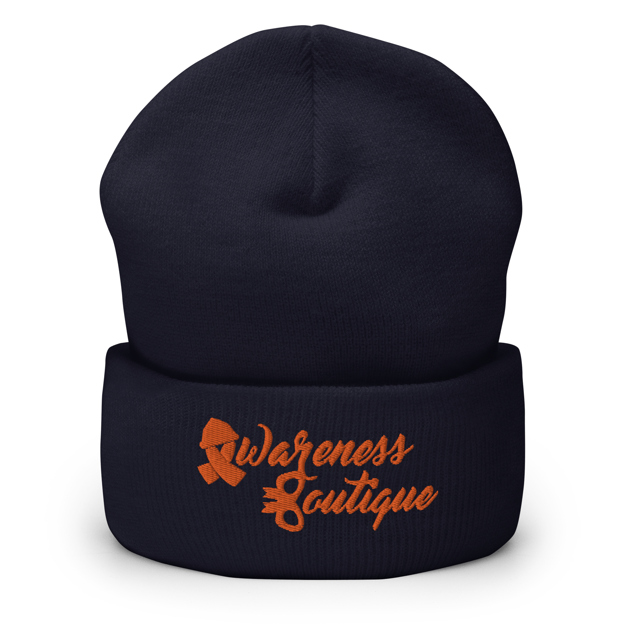 Orange Ribbon Cuffed Beanie - Awareness Boutique