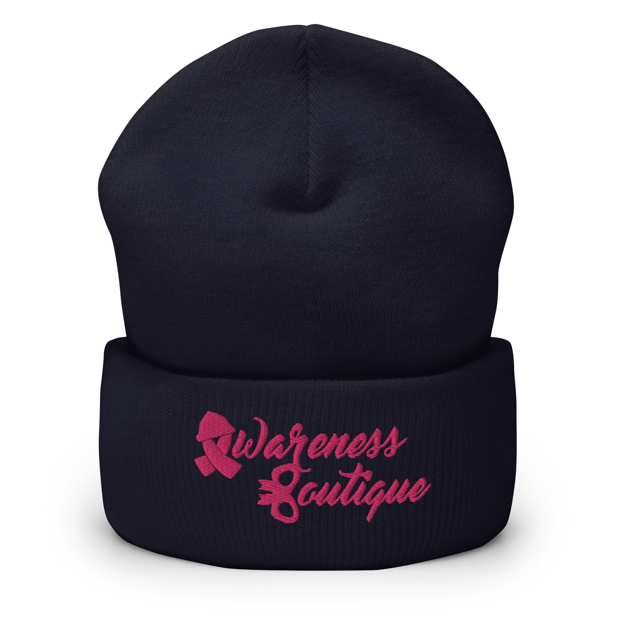 Pink Ribbon Cuffed Beanie - Awareness Boutique