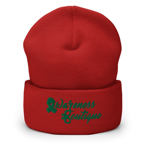 Green RibbonCuffed Beanie - Awareness Boutique