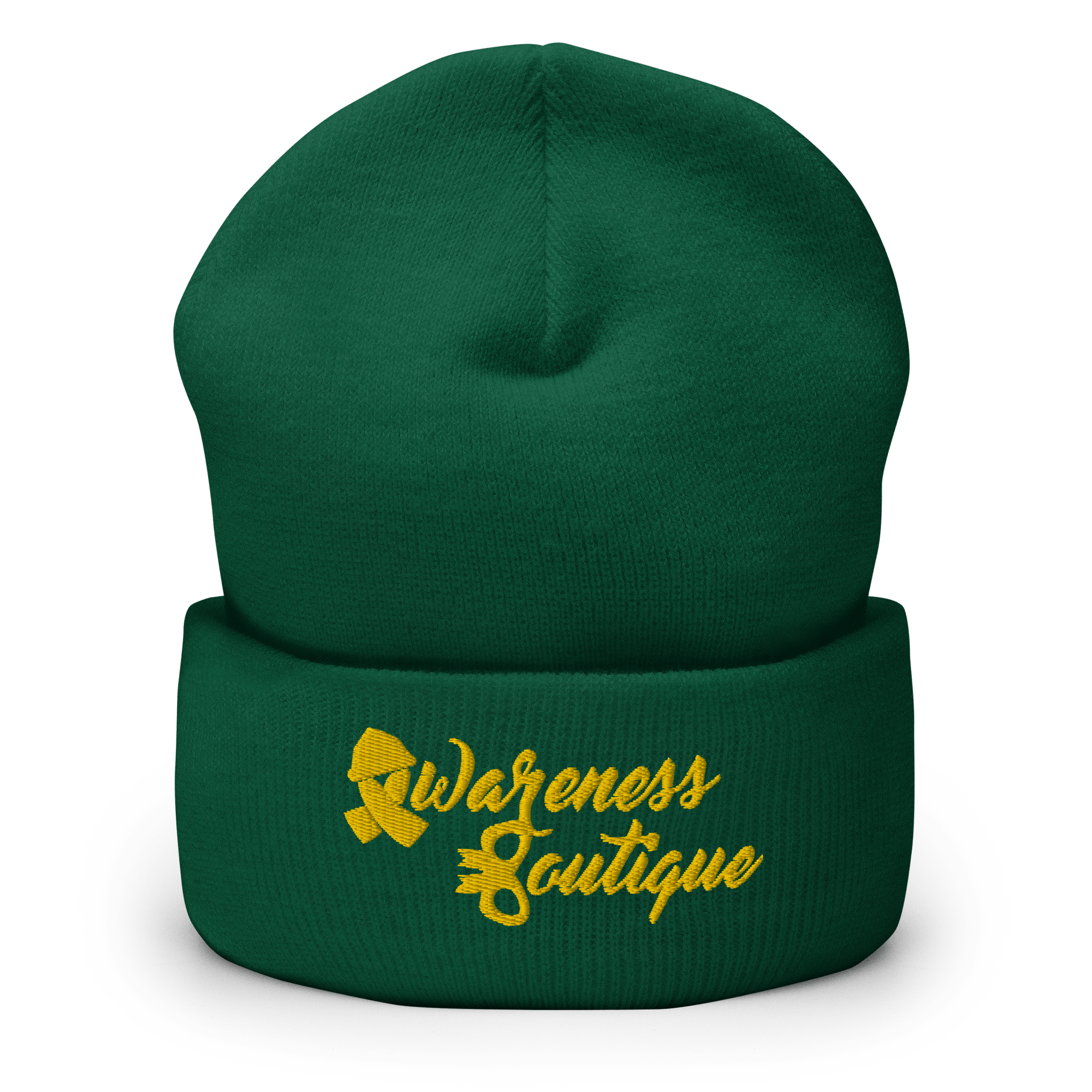 Yellow Ribbon Cuffed Beanie - Awareness Boutique