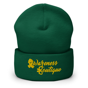 Yellow Ribbon Cuffed Beanie - Awareness Boutique