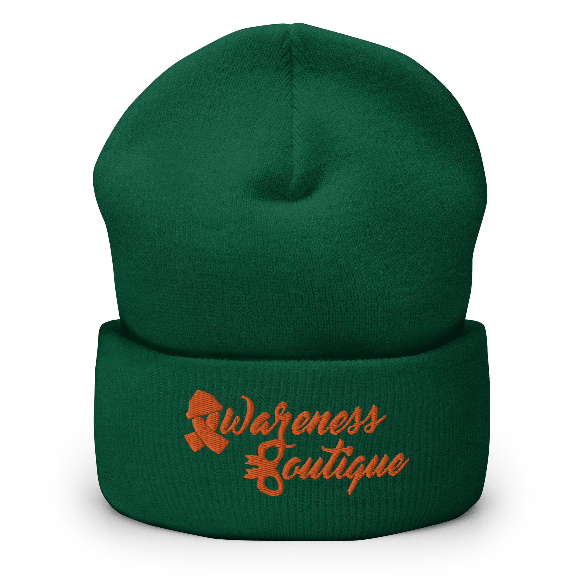 Orange Ribbon Cuffed Beanie - Awareness Boutique