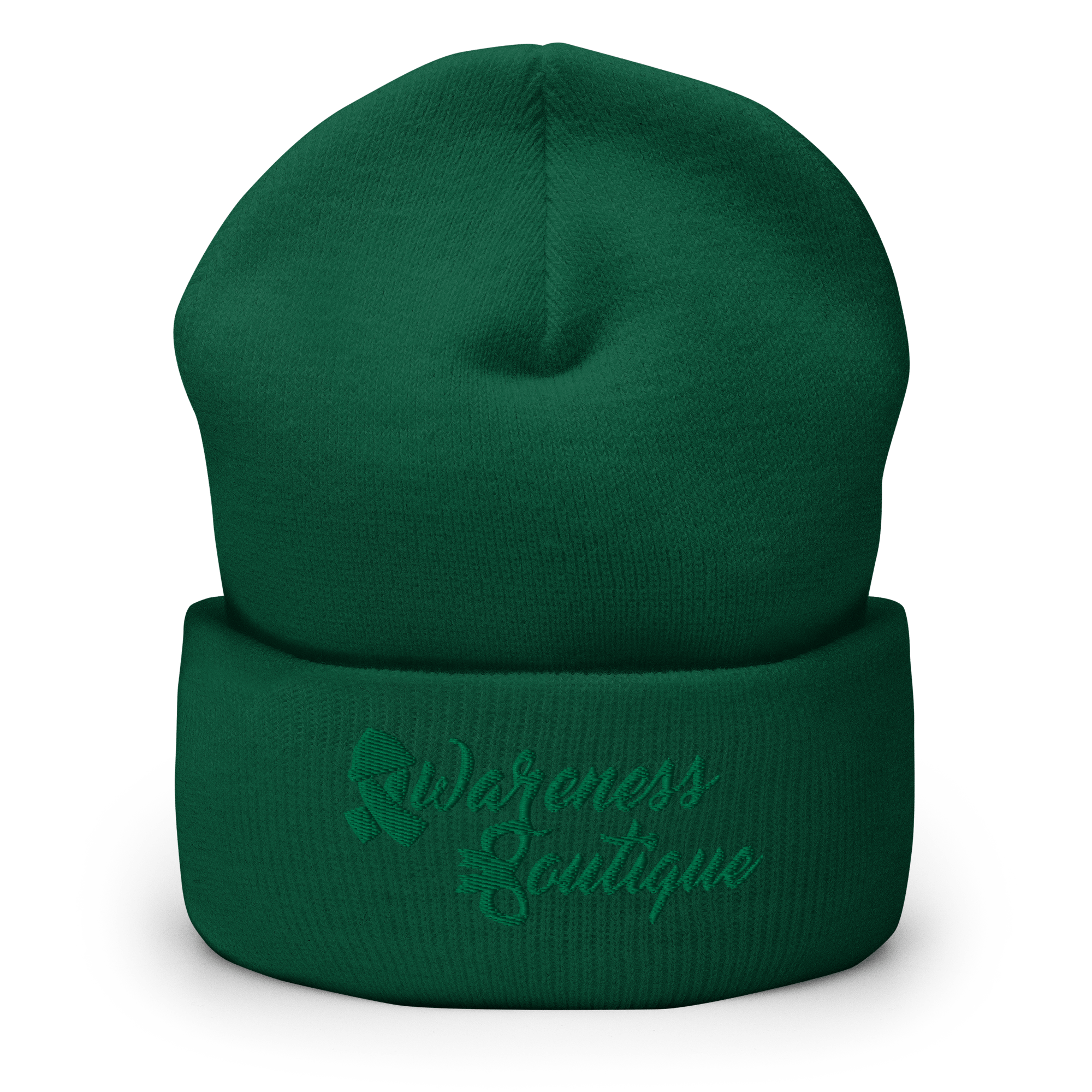 Green RibbonCuffed Beanie - Awareness Boutique
