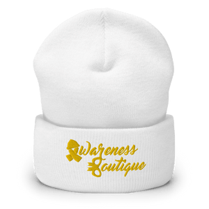 Yellow Ribbon Cuffed Beanie - Awareness Boutique