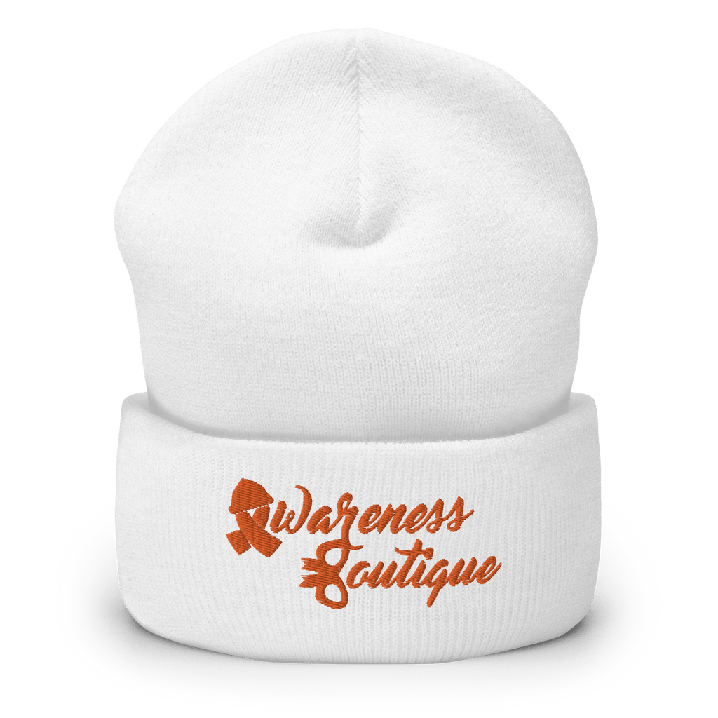 Orange Ribbon Cuffed Beanie - Awareness Boutique