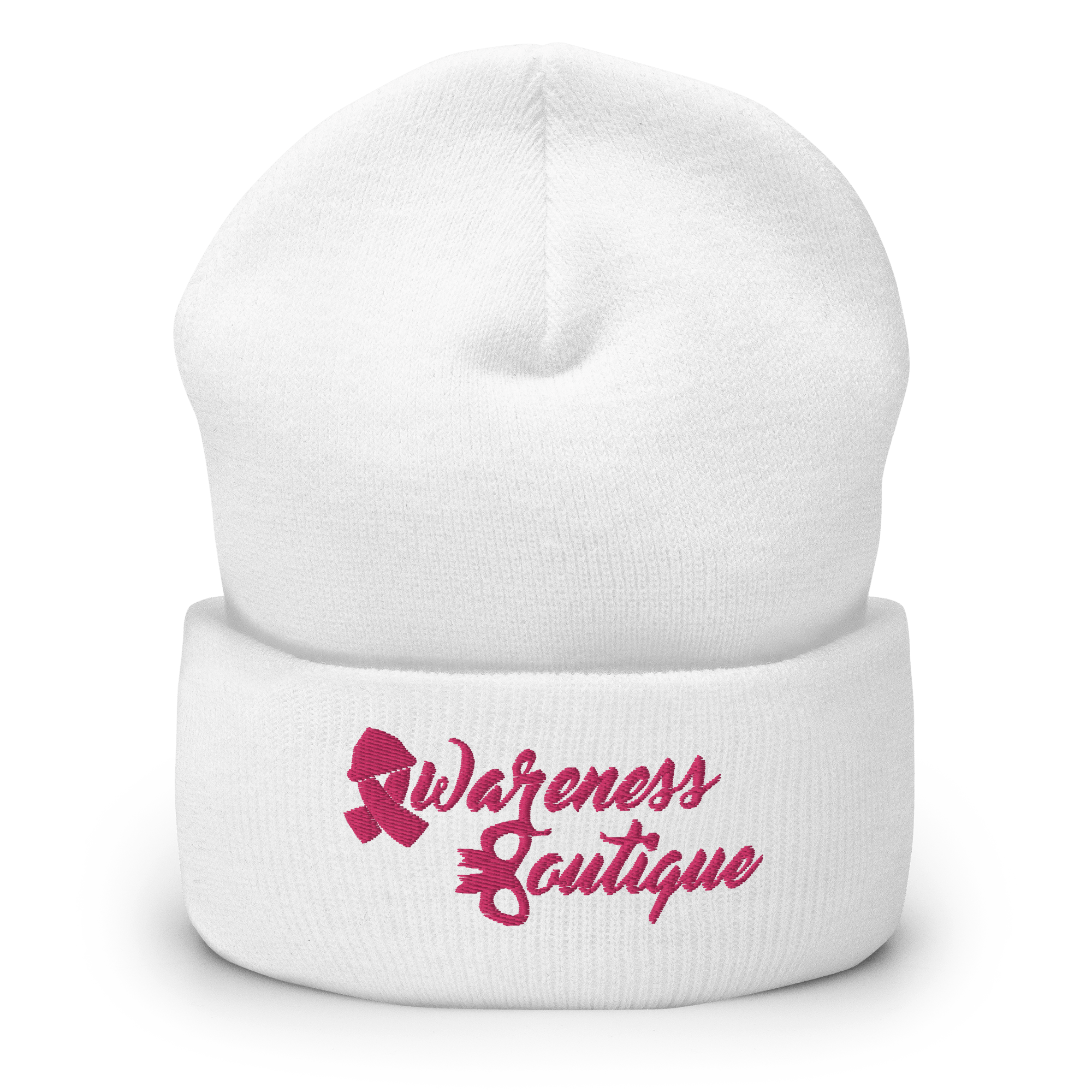 Pink Ribbon Cuffed Beanie - Awareness Boutique