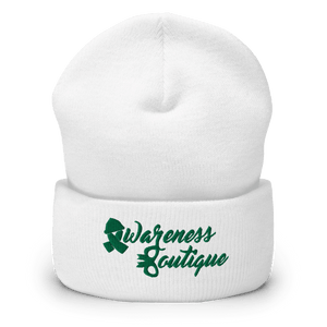 Green RibbonCuffed Beanie - Awareness Boutique