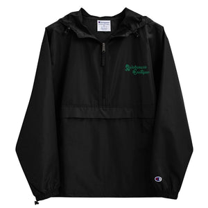 Embroidered Green Ribbon Champion Packable Jacket - Awareness Boutique