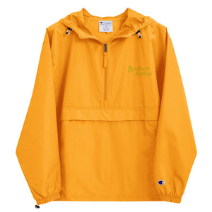 Embroidered Gold Ribbon Champion Packable Jacket - Awareness Boutique
