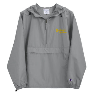 Embroidered Gold Ribbon Champion Packable Jacket - Awareness Boutique