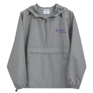Embroidered Purple Ribbon Champion Packable Jacket - Awareness Boutique