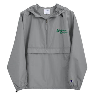 Embroidered Green Ribbon Champion Packable Jacket - Awareness Boutique