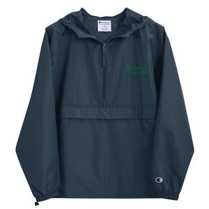 Embroidered Green Ribbon Champion Packable Jacket - Awareness Boutique