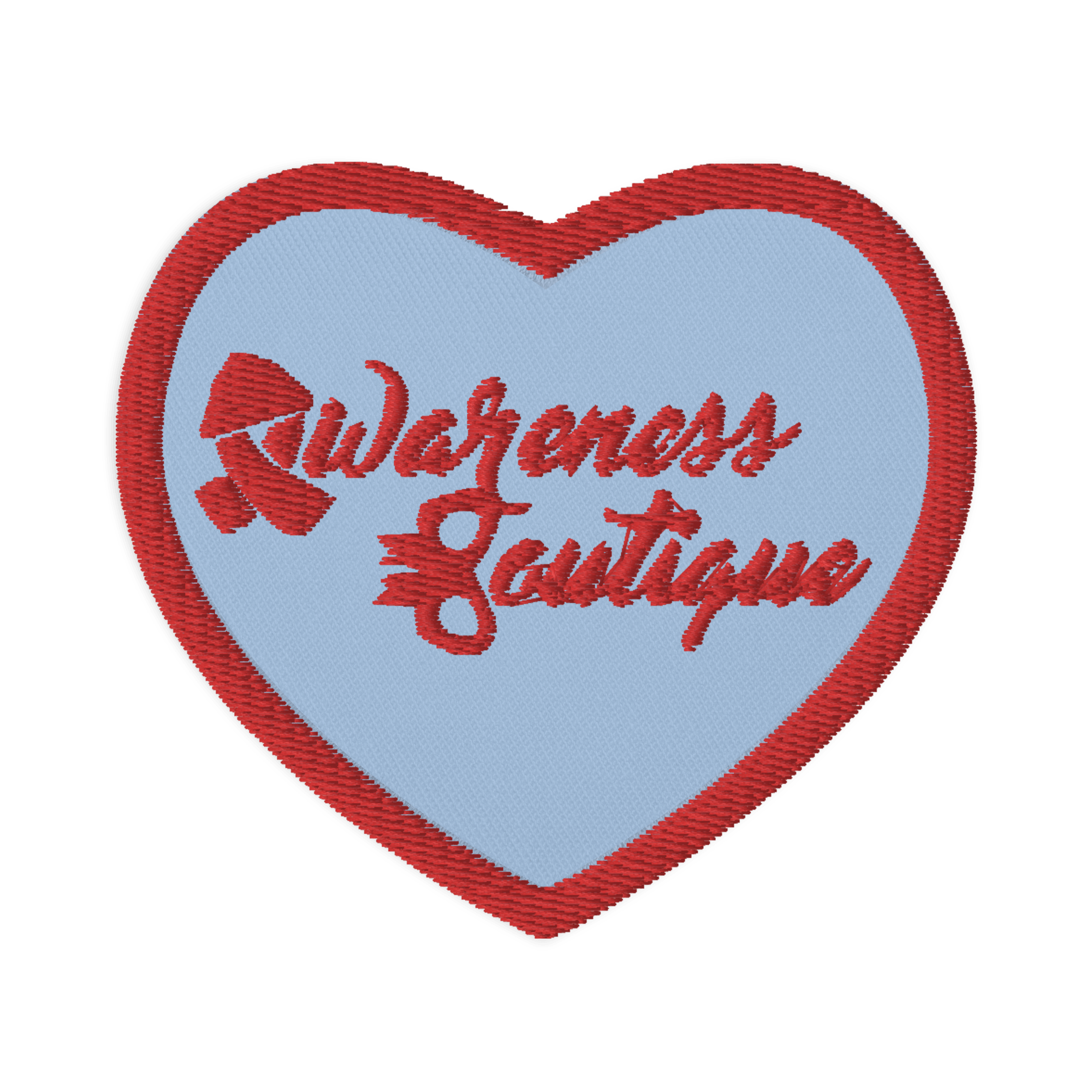 Red Ribbon Embroidered Patch - Awareness Boutique