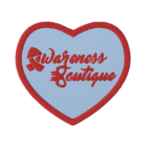 Red Ribbon Embroidered Patch - Awareness Boutique