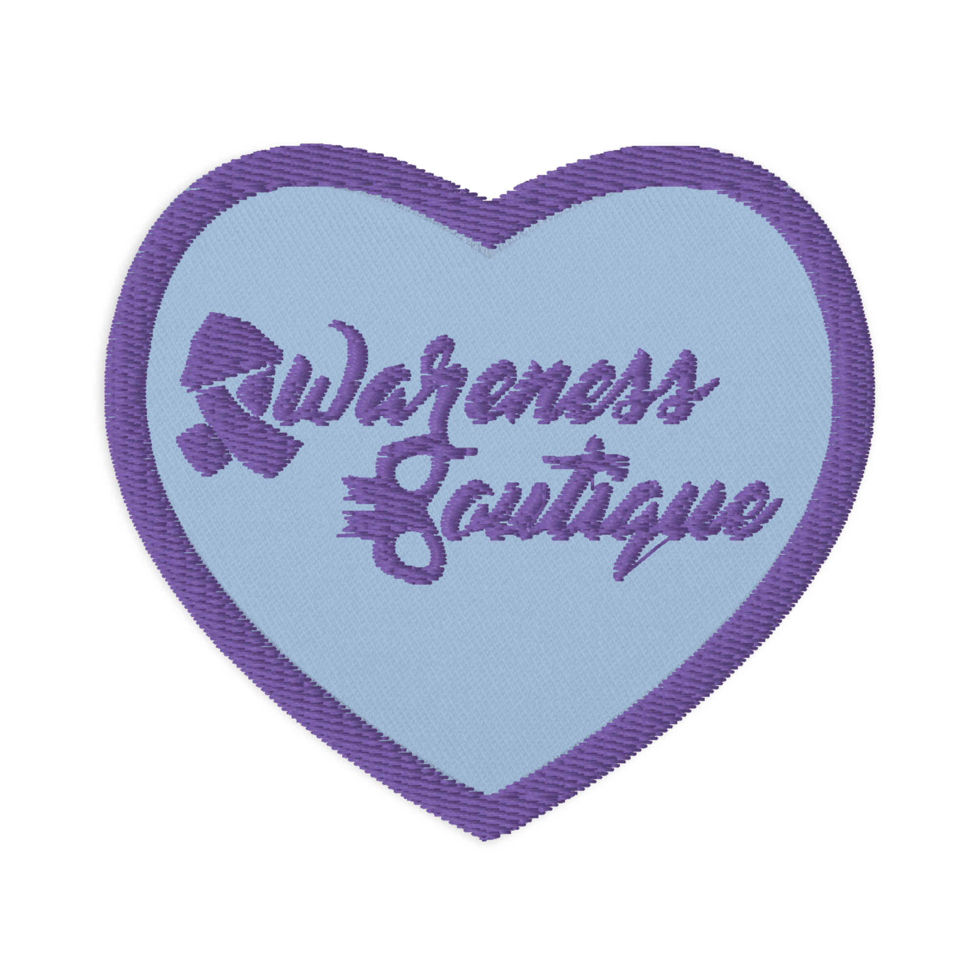 Purple Ribbon Embroidered Patch - Awareness Boutique