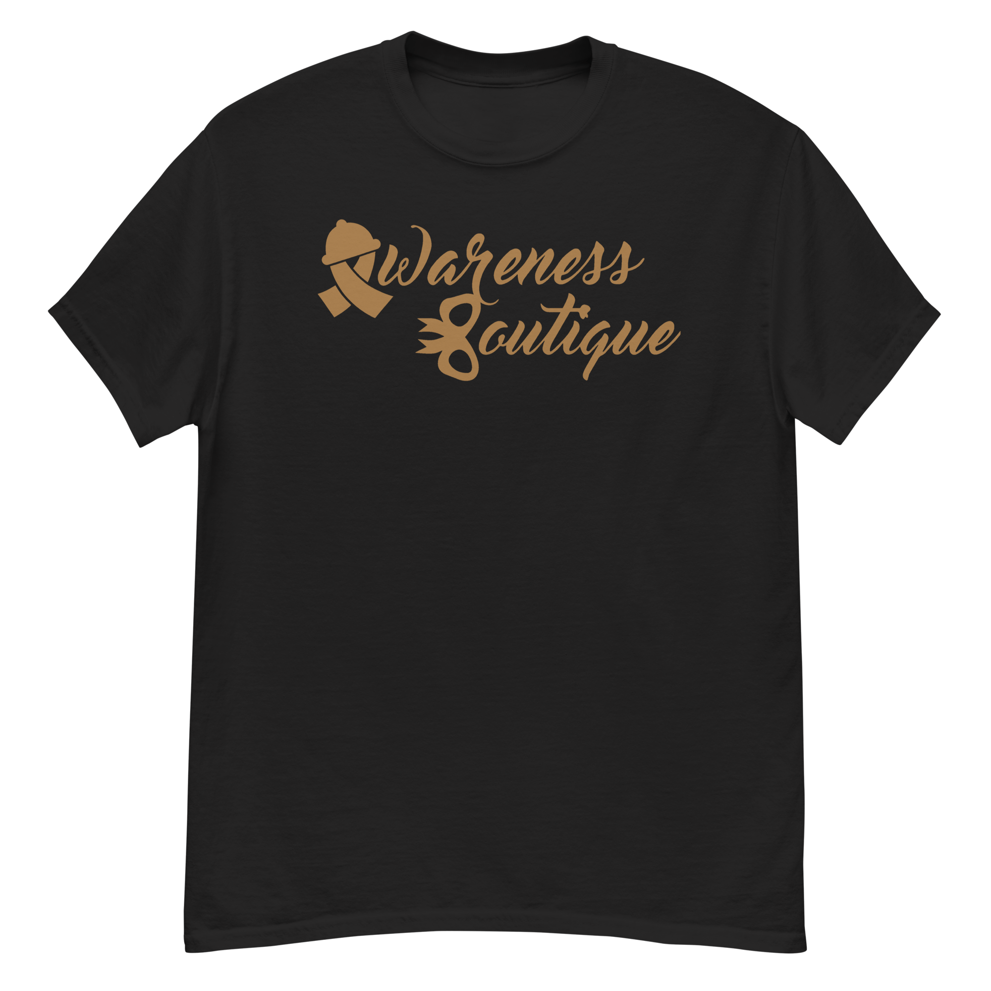 Gold Ribbon Tee - Awareness Boutique