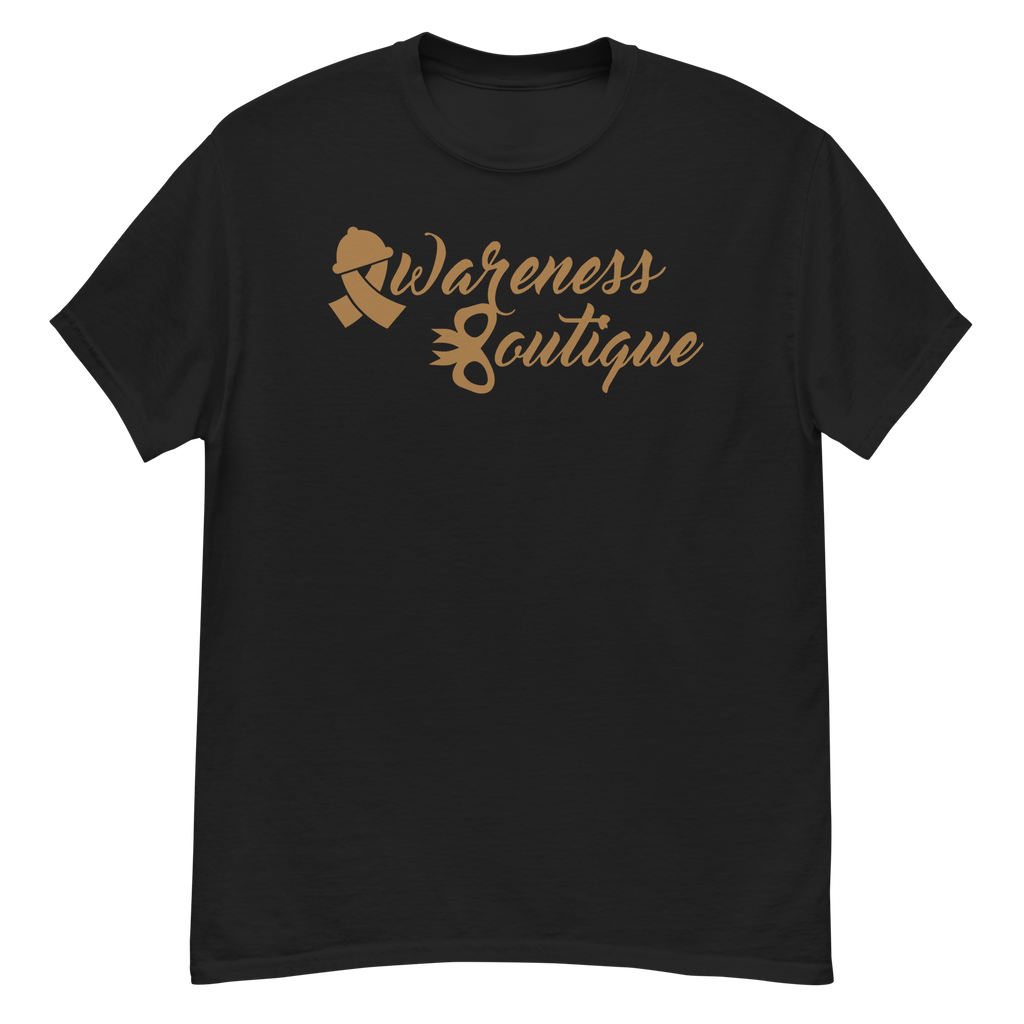 Gold Ribbon Tee - Awareness Boutique