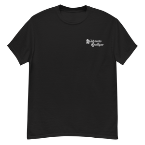 White Ribbon Embroidered Tee - Awareness Boutique