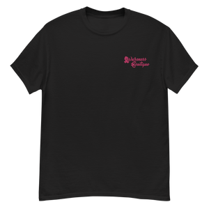 Red Ribbon Embroidered Tee - Awareness Boutique