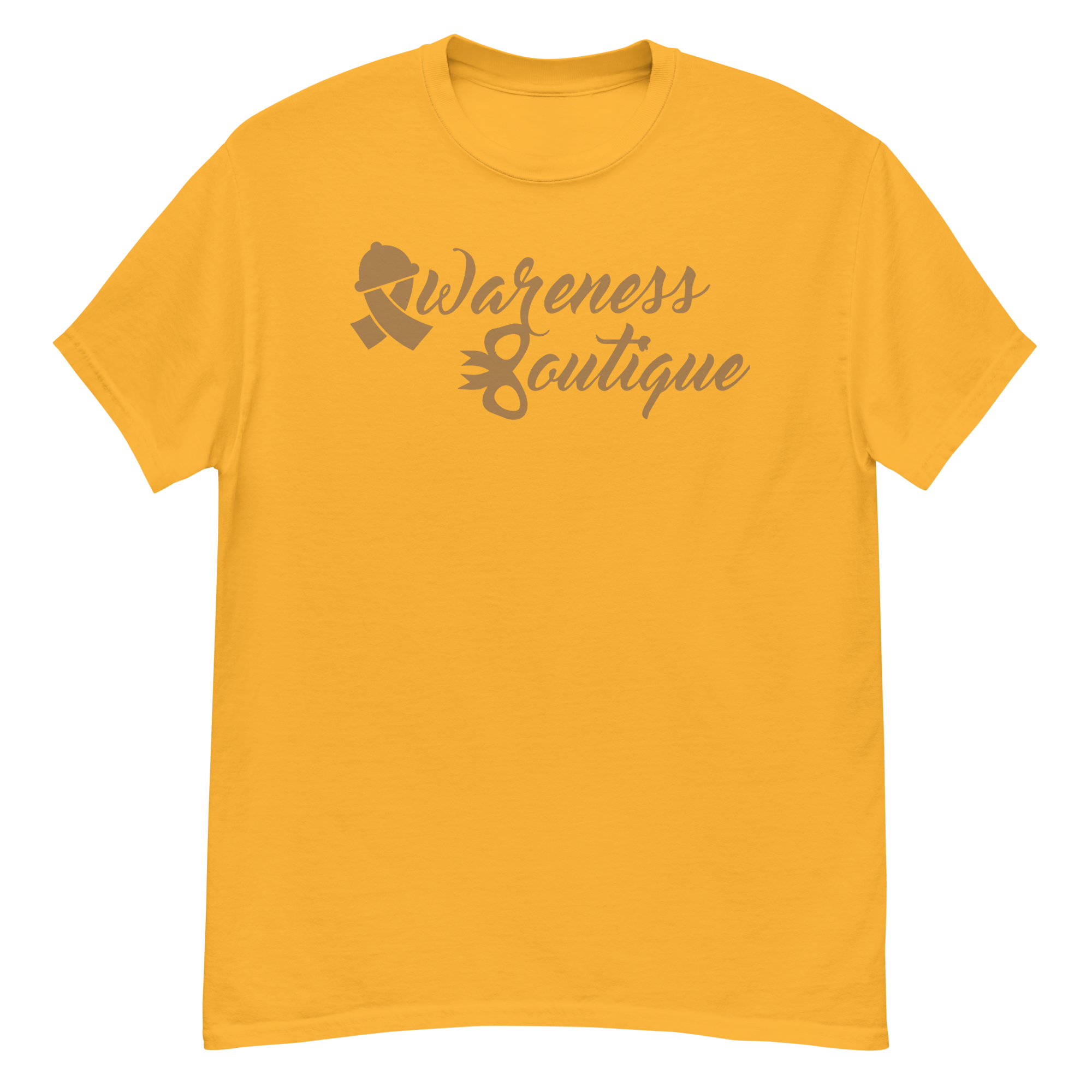 Gold Ribbon Tee - Awareness Boutique