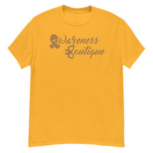 Gold Ribbon Tee - Awareness Boutique