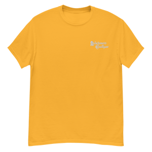 White Ribbon Embroidered Tee - Awareness Boutique