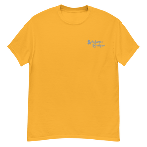 Grey Ribbon Embroidered Tee - Awareness Boutique